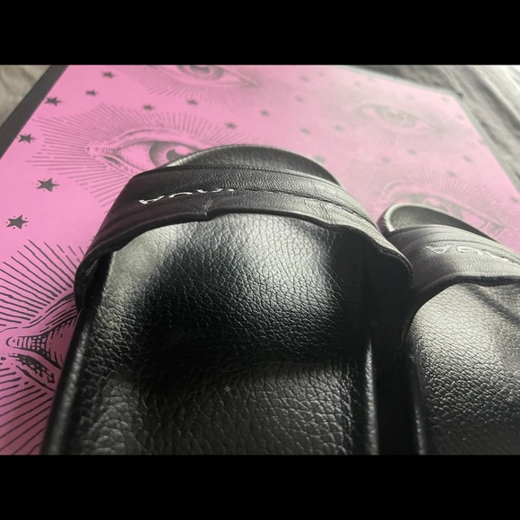 100% AUTH BALENCIAGA LOGO LEATHER SANDALS 35 5 - Picture 9 of 13